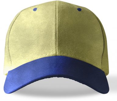 Tow Tone Caps Khaki and Navy 1201