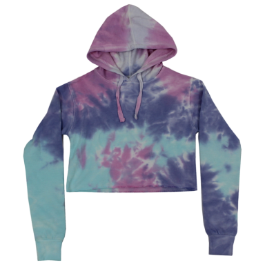 Junior Tie-Dye Croptop Hoodie #501