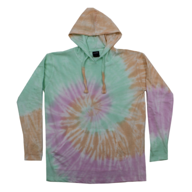 Adult Tie-dye Long Sleeve Hooded T-shirt #502