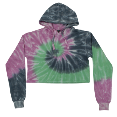 Junior Tie-Dye Croptop Hoodie #503