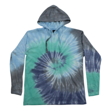 Adult Tie-dye Long Sleeve Hooded T-shirt #504