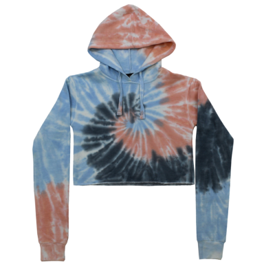 Junior Tie-Dye Croptop Hoodie #505