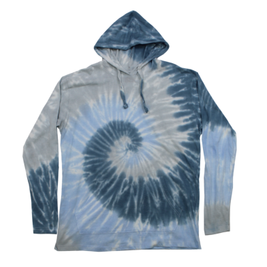 Adult Tie-dye Long Sleeve Hooded T-shirt #506