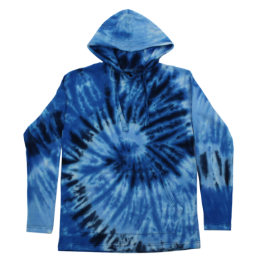 Adult Tie-dye Long Sleeve Hooded T-shirt #508