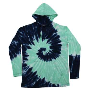 Adult Tie-dye Long Sleeve Hooded T-shirt #509