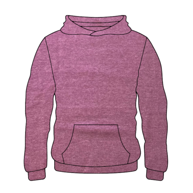 Youth Hoodie Heather Maroon