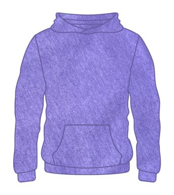 Youth Solid Hoodies Heather Purple H-100