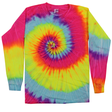 Adult Long Sleeve Tie-Dye T-shirt Ice Breaker (TD-LS)