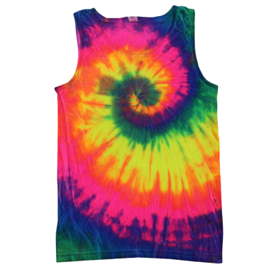 Tie-Dye Tank Top Neon Burst - TD-TT