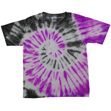 Toddler Tie-Dye T-shirt Shadow Spider Violet (TD-300)