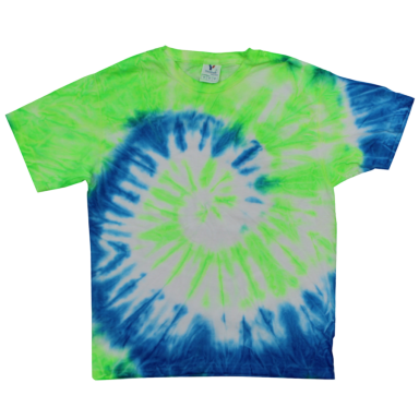 Adult Tie-Dye T-shirt Turq Shadow Green (TD-100)