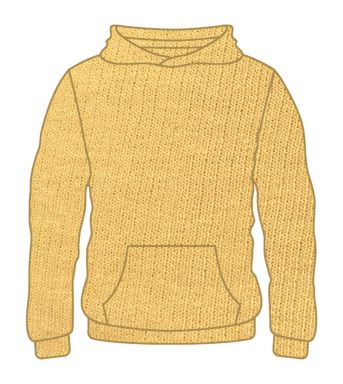 Youth Solid Hoodies Mustard H-100