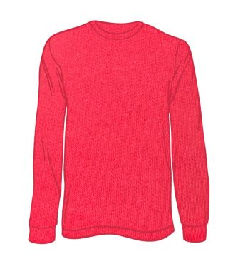 Adult Solid Long Sleeve Paprika LS-100