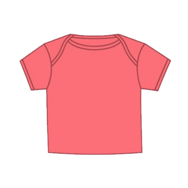 Solid Infant T-shirt Coral Silk (T-400)