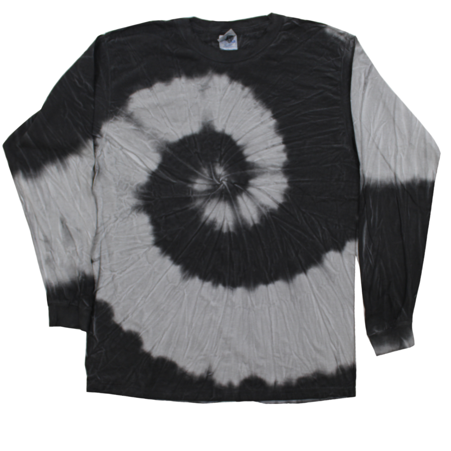 Adult Long Sleeve Tie-Dye T-shirt Dark Knight (TD-LS)