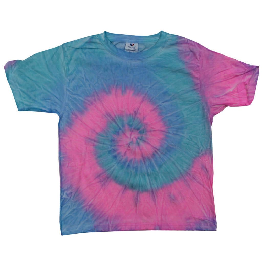 Youth Tie-Dye T-shirt Pastel Pink Sea Fuse (TD-200)