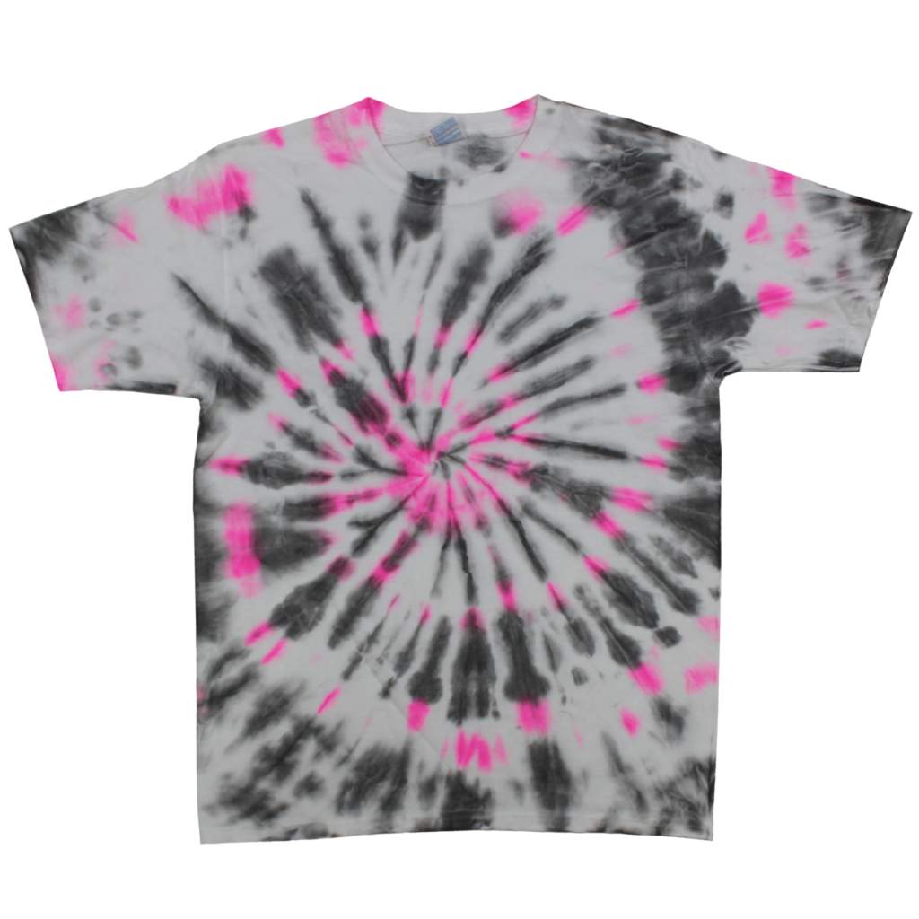 Youth Tie-Dye T-shirt Shadow Spider Pink (TD-200)