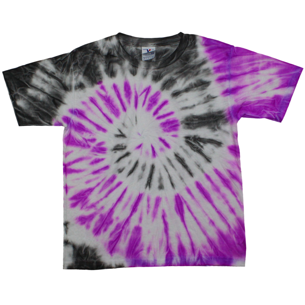 Youth Tie-Dye T-shirt Shadow Spider Violet (TD-200)