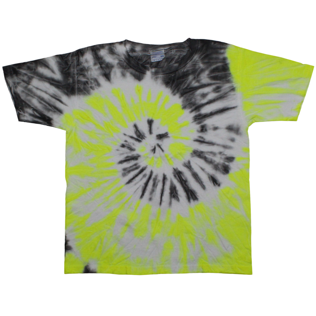 Youth Tie-Dye T-shirt Shadow Spider Yellow (TD-200)