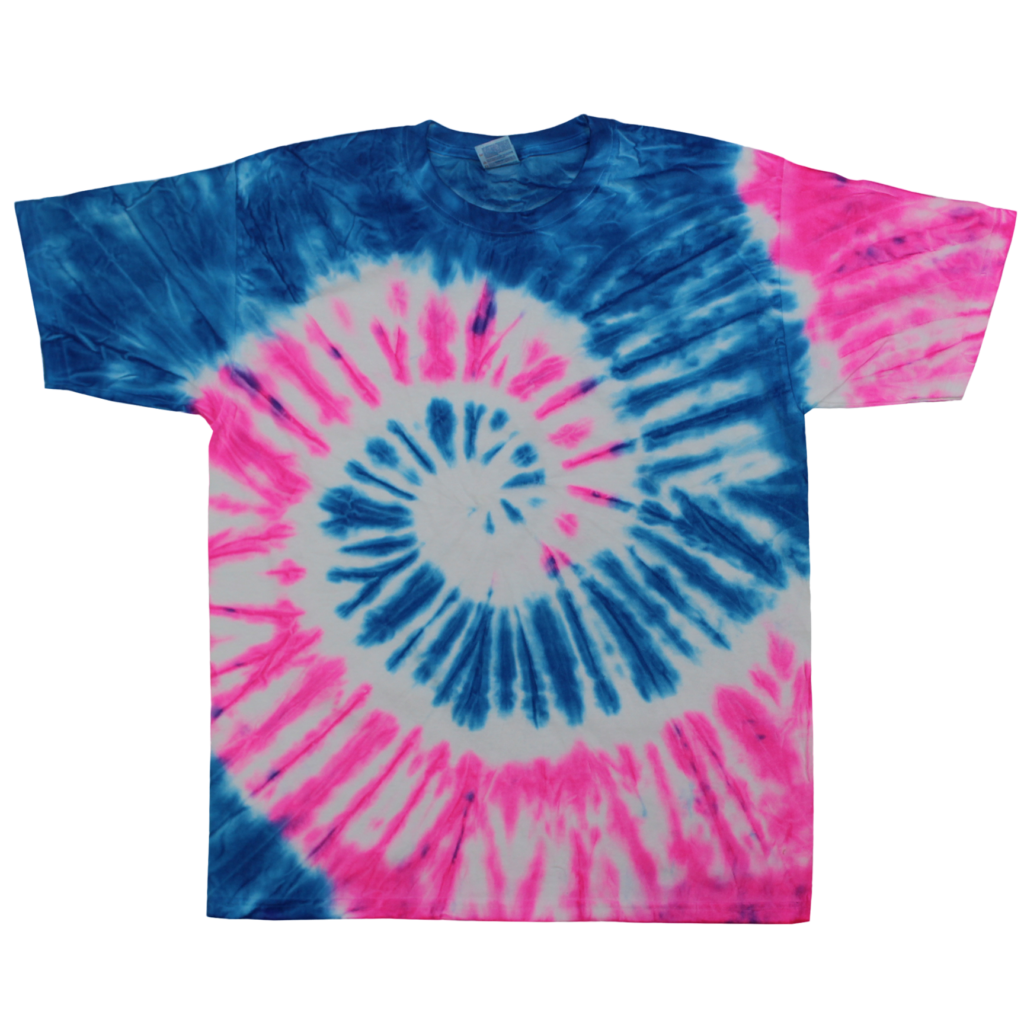 Youth Tie-Dye T-shirt Turq Shadow Pink (TD-200)