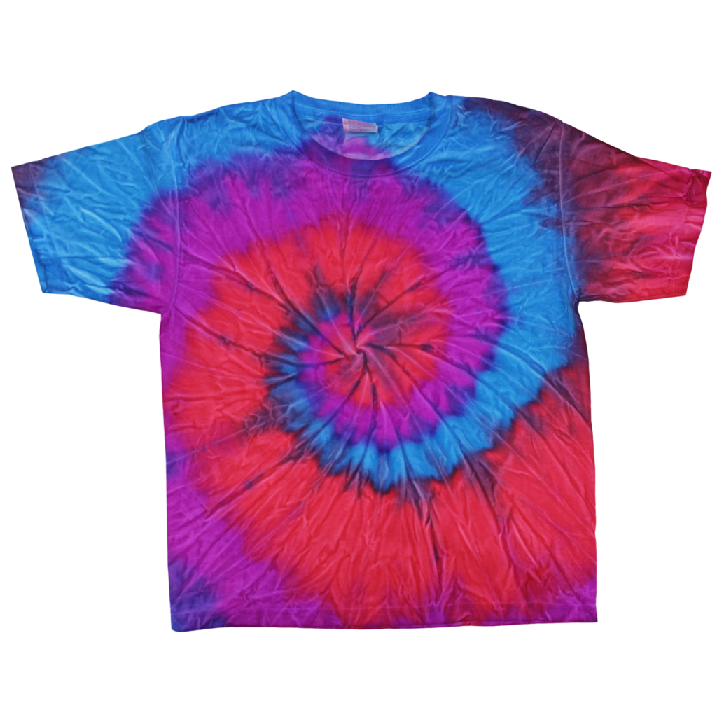Youth Tie-Dye T-shirt Violet Coral (TD-200)