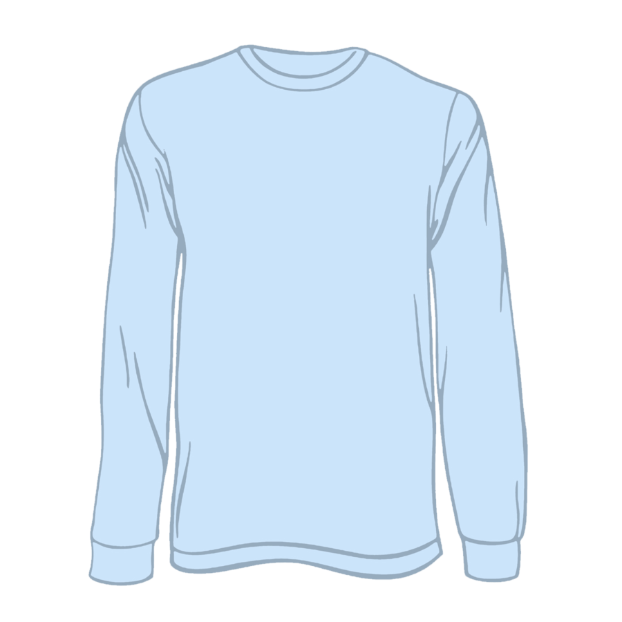 Adult Solid Long Sleeve Chambray (LS-100)