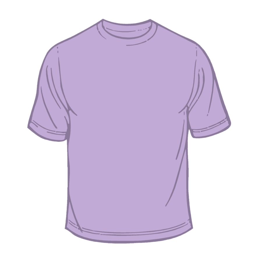 Adult Solid T-shirt Lilac (T-100)