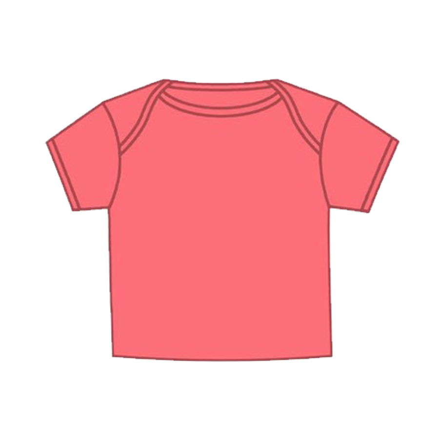 Solid Infant T-shirt Coral Silk (T-400)