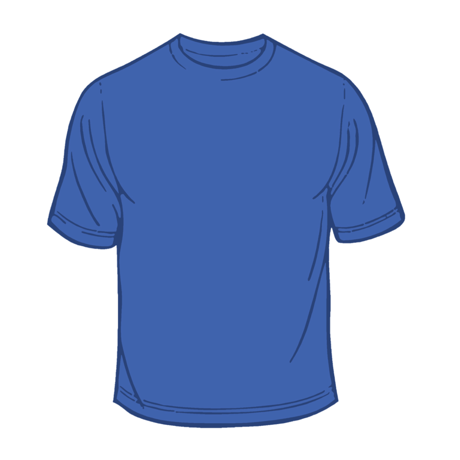 Youth Solid T-shirt Mystic Blue  (T-200)