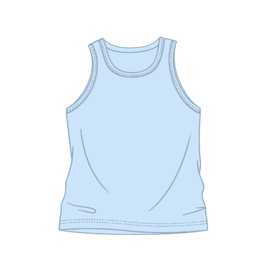 Youth Solid Tank Top Chambray (TT-200)