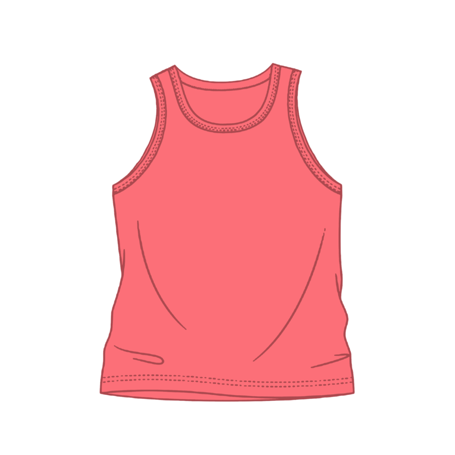 Youth Solid Tank Top  Coral Silk (TT-200)