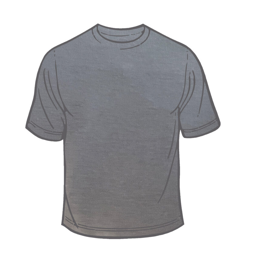 Adult Solid T-Shirts Gravel T-100