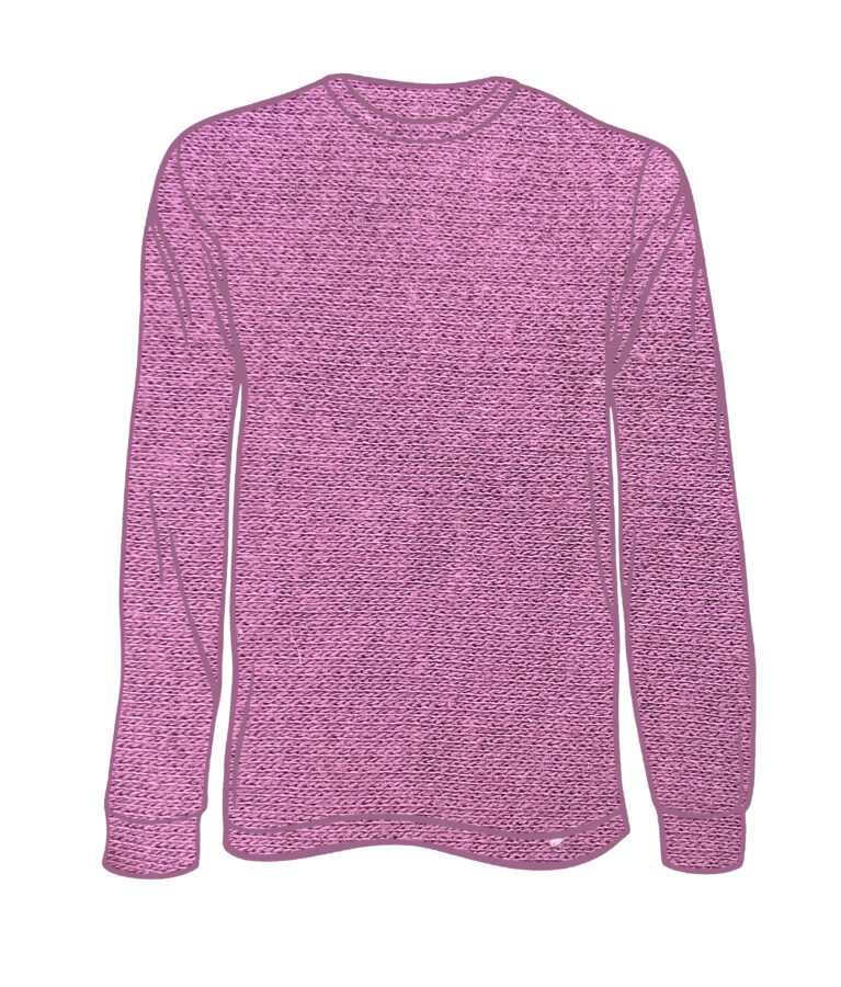 Adult Solid Long Sleeve Berry LS-100