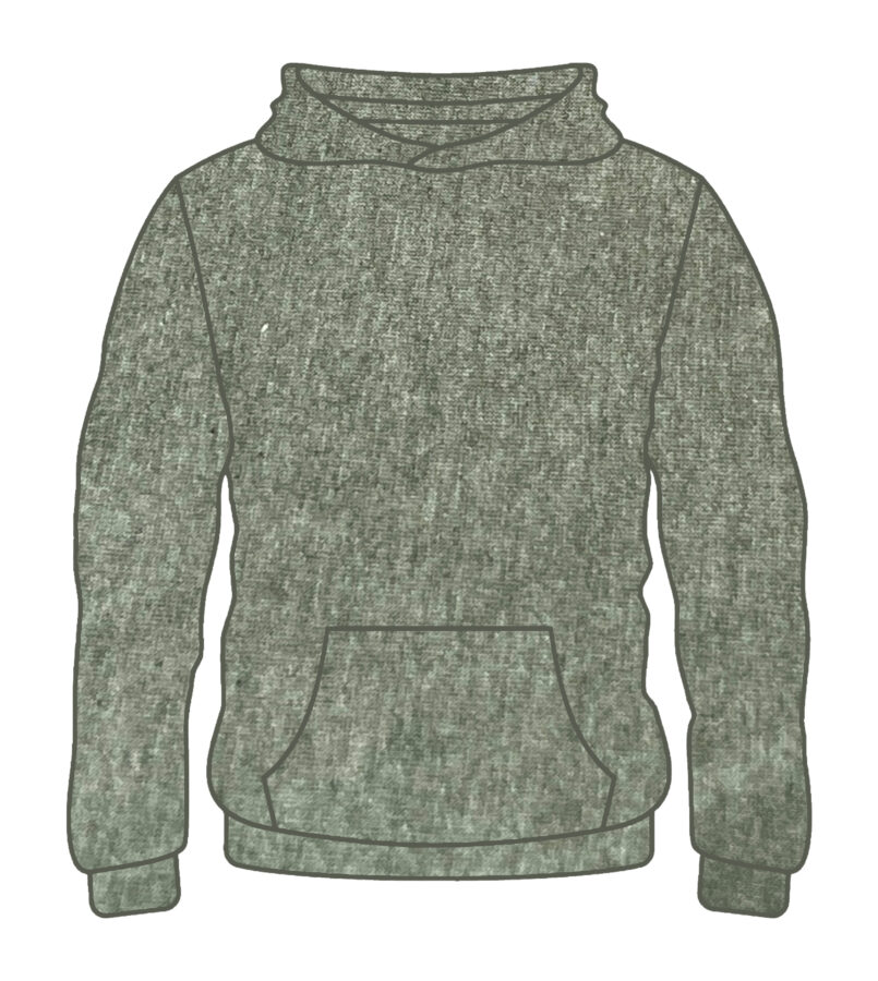 Adult Solid Hoodie Forest Green H-100