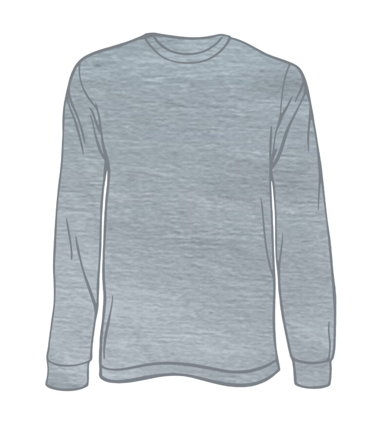 Youth Solid Long Sleeve Granite LS-200
