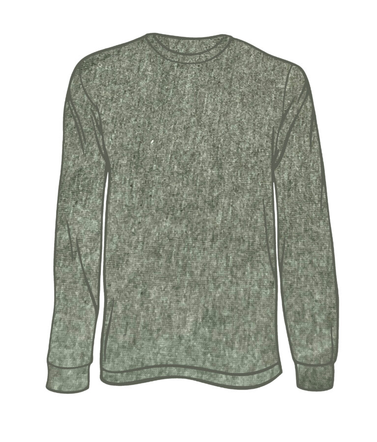 Adult Solid Long Sleeve Forest Green LS-100