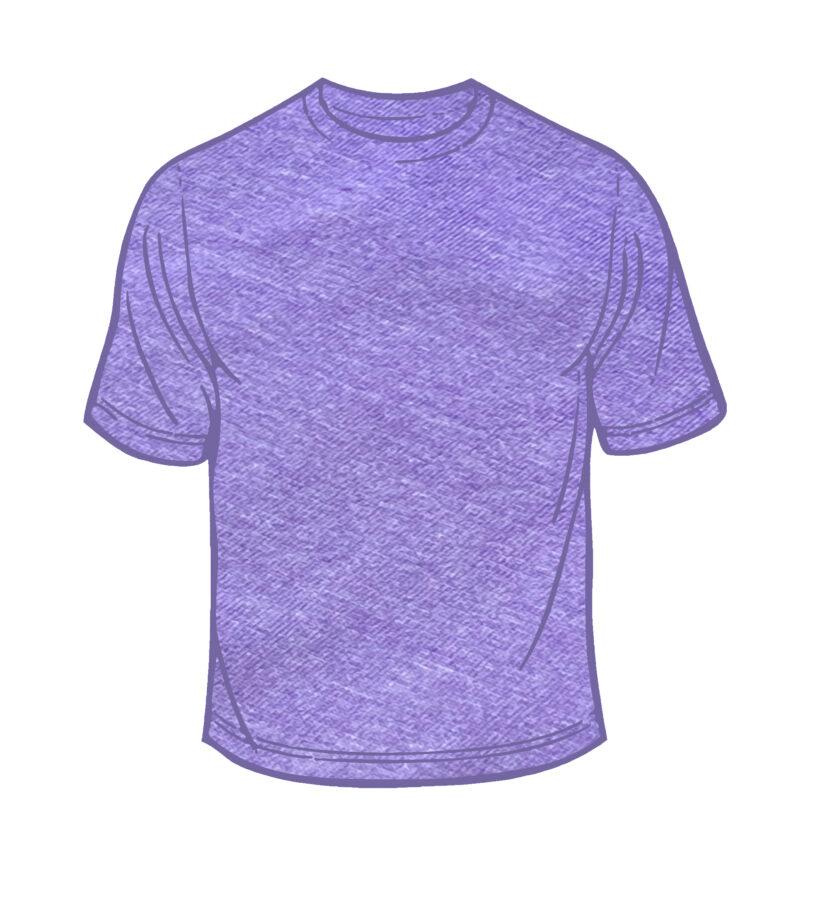 Adult Solid T-Shirts Heather Purple T-100
