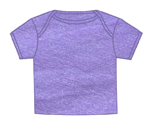 Toddler Solid T-Shirts Heather Purple T-300