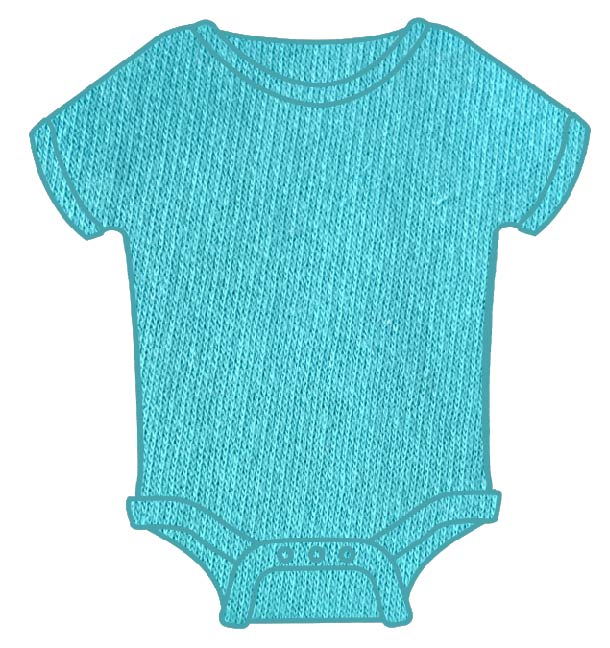 Solid Onesies Lagoon Blue One-z