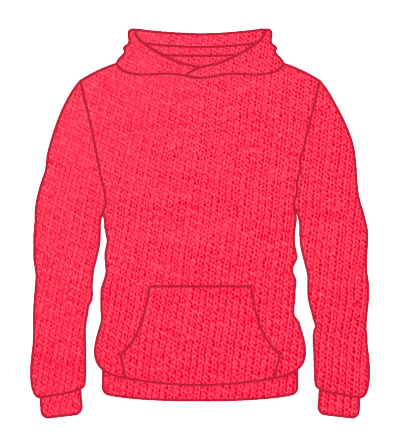 Youth Solid Hoodies Paprika H-100
