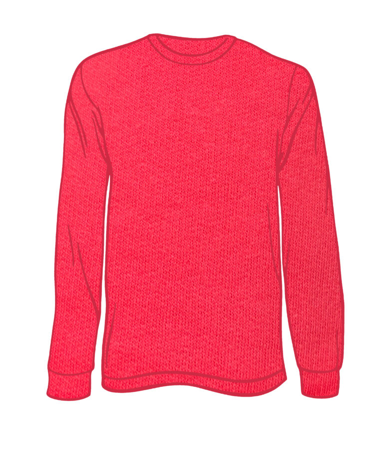 Youth Solid Long Sleeve Paprika LS-200