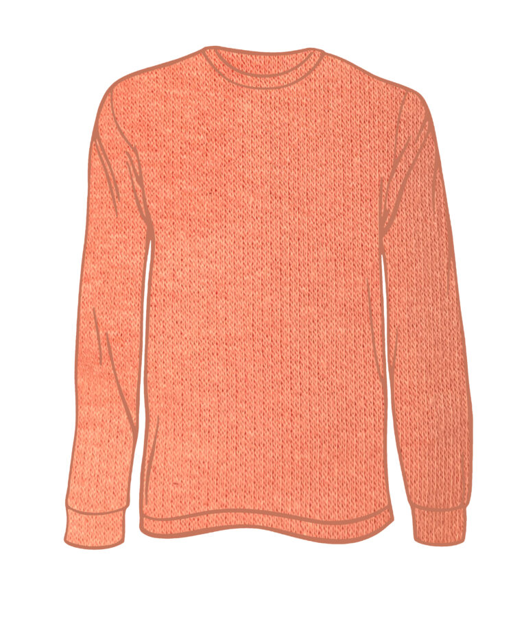 Youth Solid Long Sleeve Terracotta LS-200