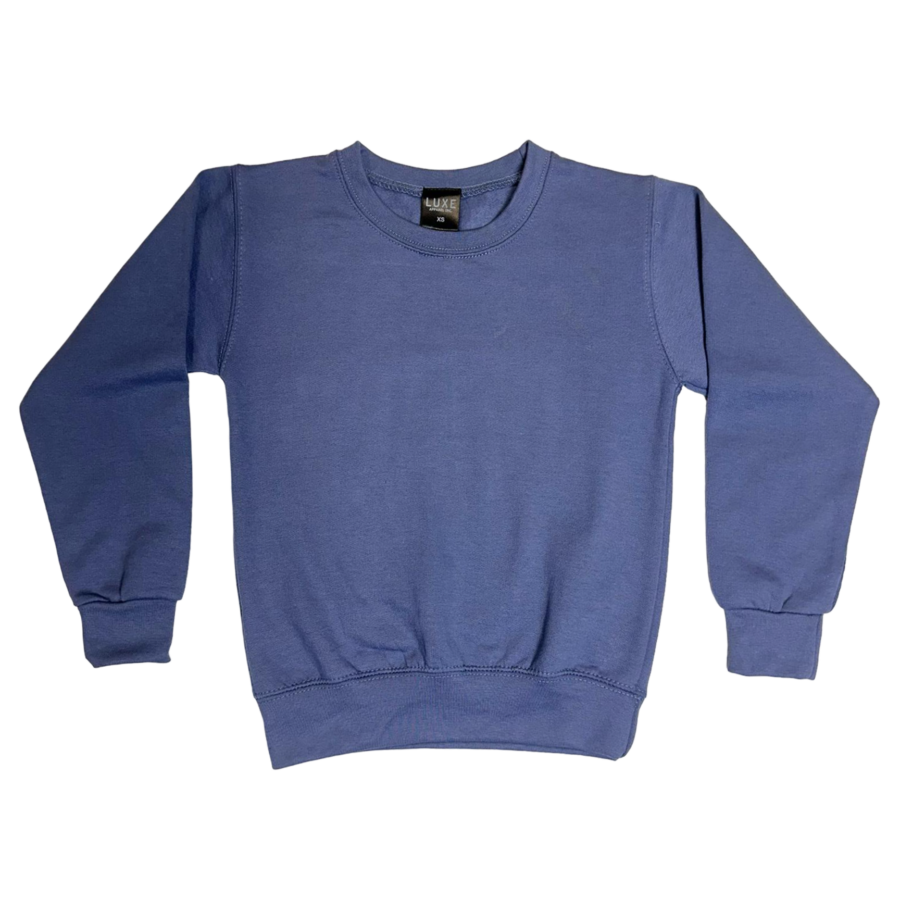 Youth Crewneck Sweatshirt Blue Grey (CN-200)