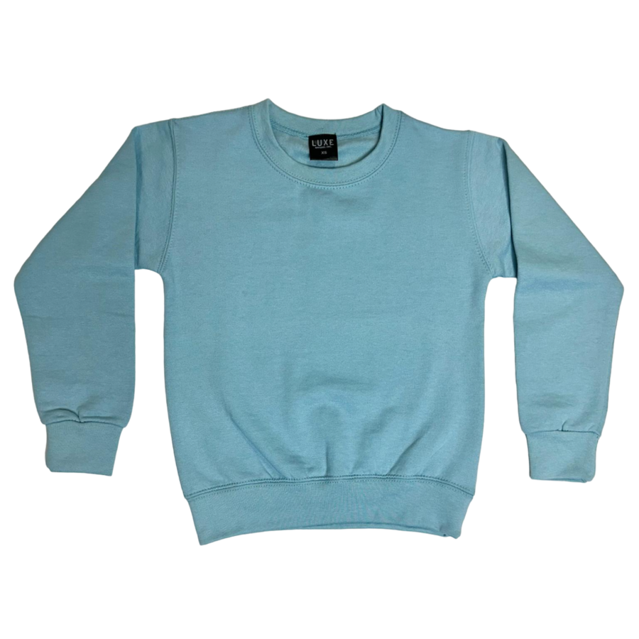 Youth Crewneck Sweatshirt Blue Mint (CN-200)